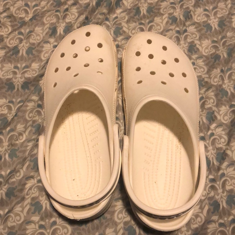 White mens crocs